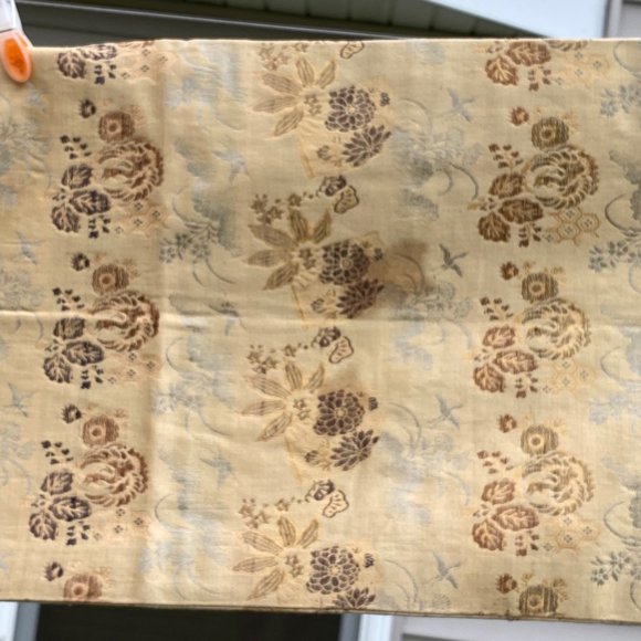 Reversible Brocade Banquet Table Runner Wall Decor Asian Gold Silver 157" x 12" - Picture 7 of 9